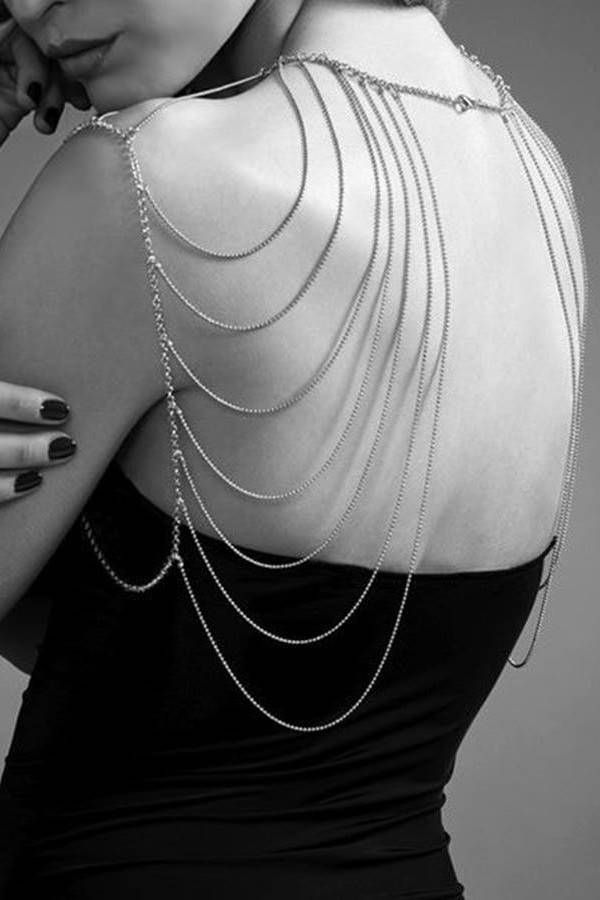 Jewelry Body Neck Chain Sexy Silver DRED210779