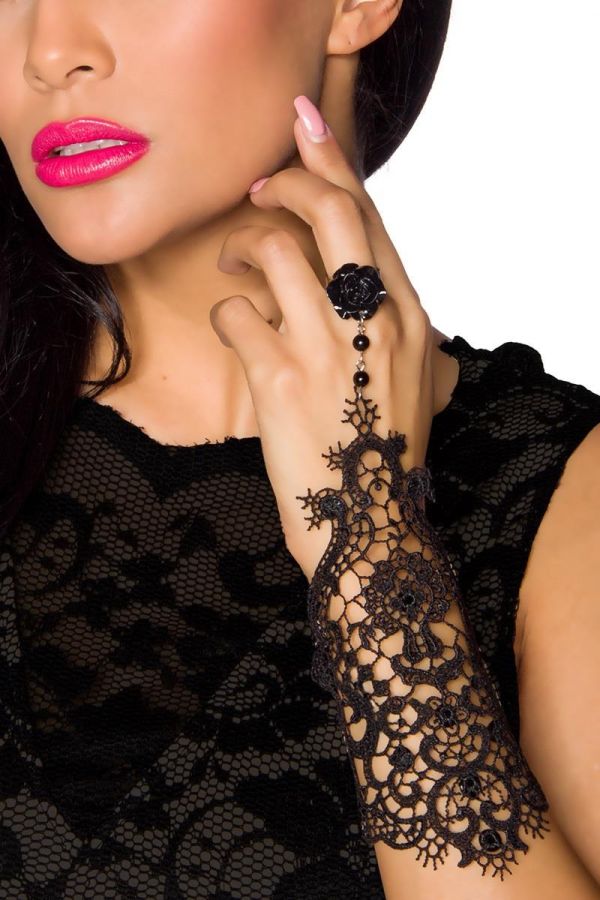 AT1513656 JEWELERY GOTHIC LACE BLACK 