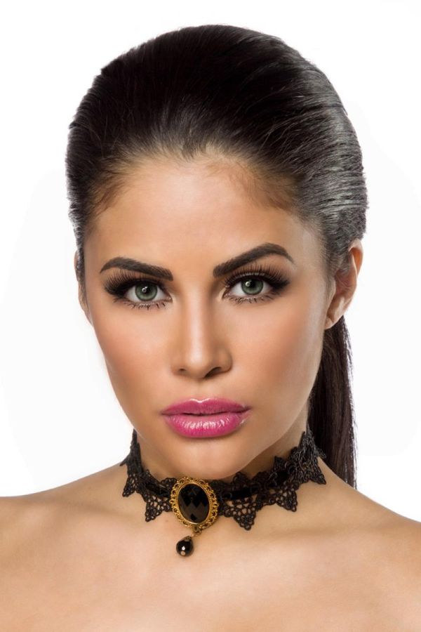 NECKLACE LACE GOTHIC BLACK AT1614337 