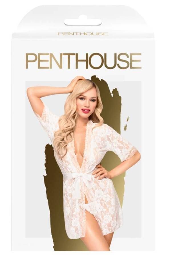 babydoll string penthouse long sleeves white.