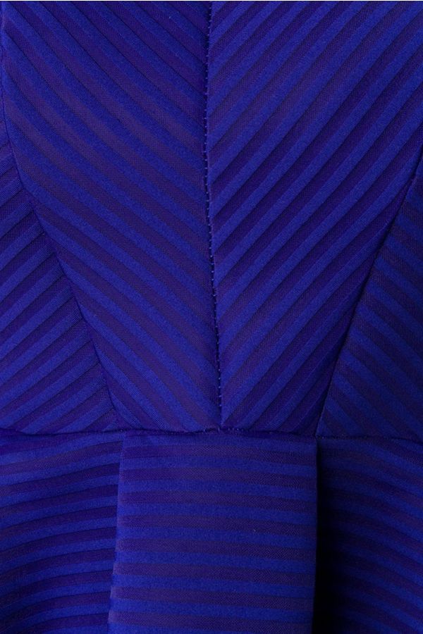 Φόρεμα Ασύμμετρο Κοκτέιλ Καρέ Λαιμό Μπλε BAT1715079