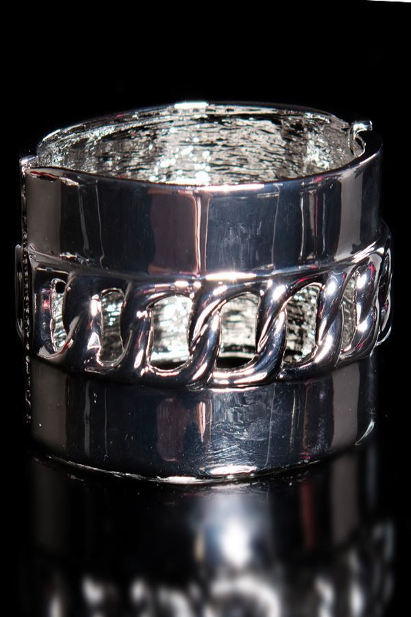 Bracelet Chain Design Metallic Silver