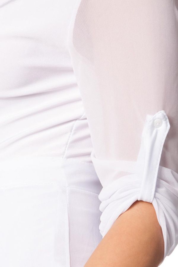 Ολόσωμη Φόρμα Κοντό Παντελόνι Άσπρη DAT1614604