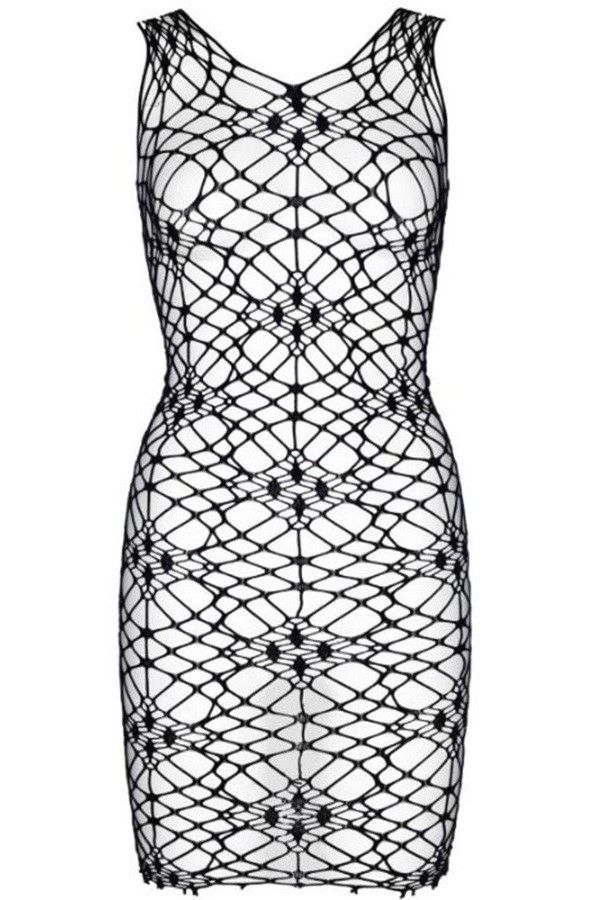 Φόρεμα Διχτυωτό Νυχτικό Σέξι Leg Avenue Μαύρο DRED212542
