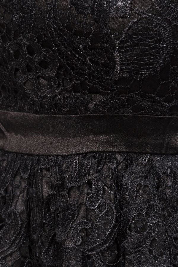 dress evening strapless lace black.
