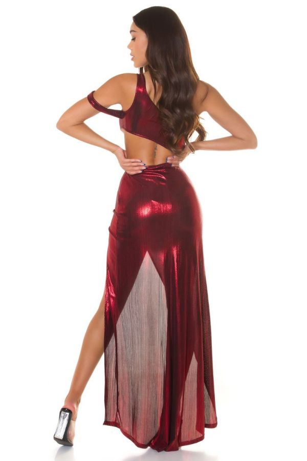 Φόρεμα Gala Βραδινό Σέξι Κόκκινο ISDK206904