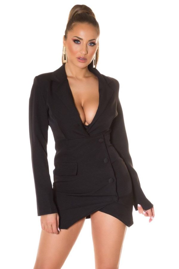 dress blazer mini sexy black.