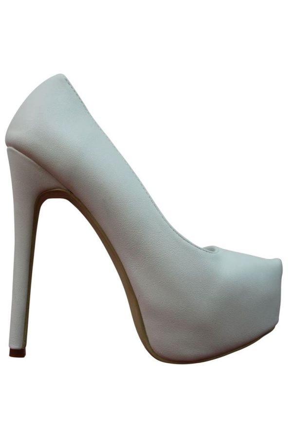 pumps high heels platform white.