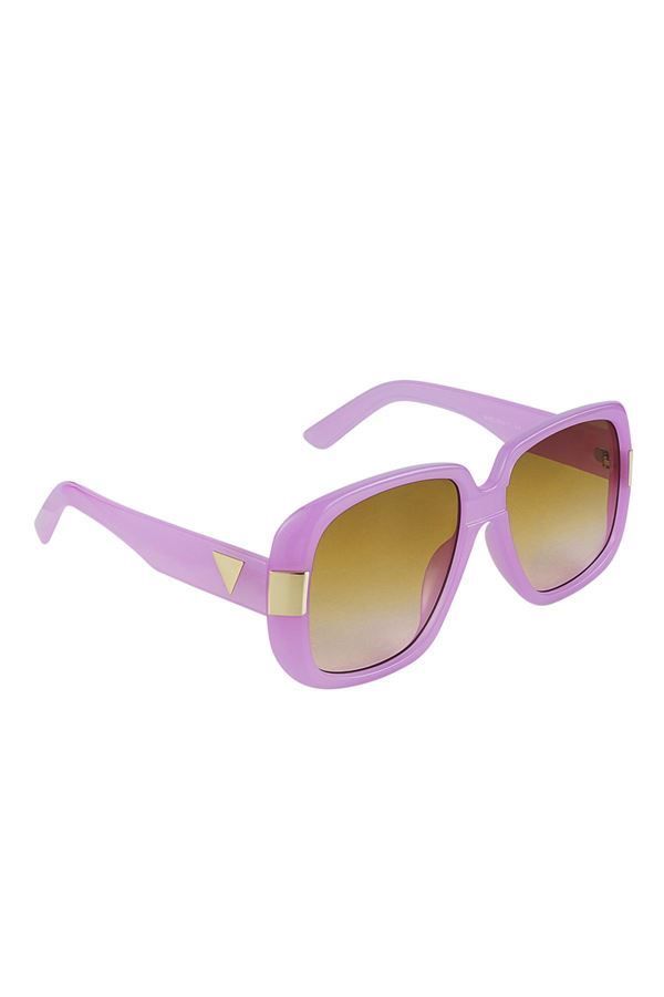 Sunglasses Large Golden Decoration Purple