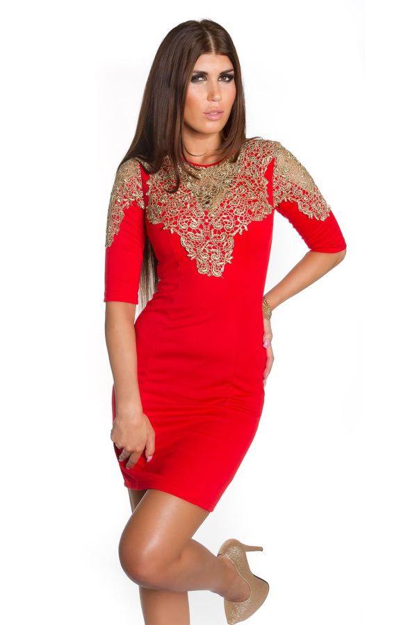 ISD50486 DRESS COCKTAIL RED