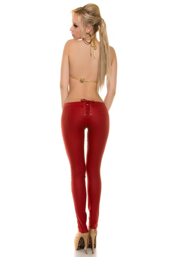 ISD5058327 PANTS STUDS RED