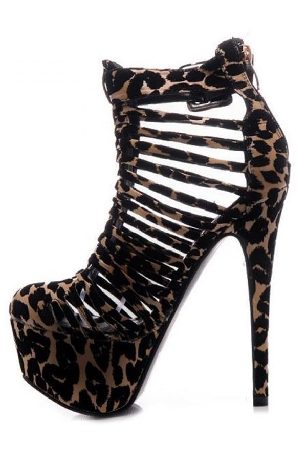sandal exclusive high heels leopard