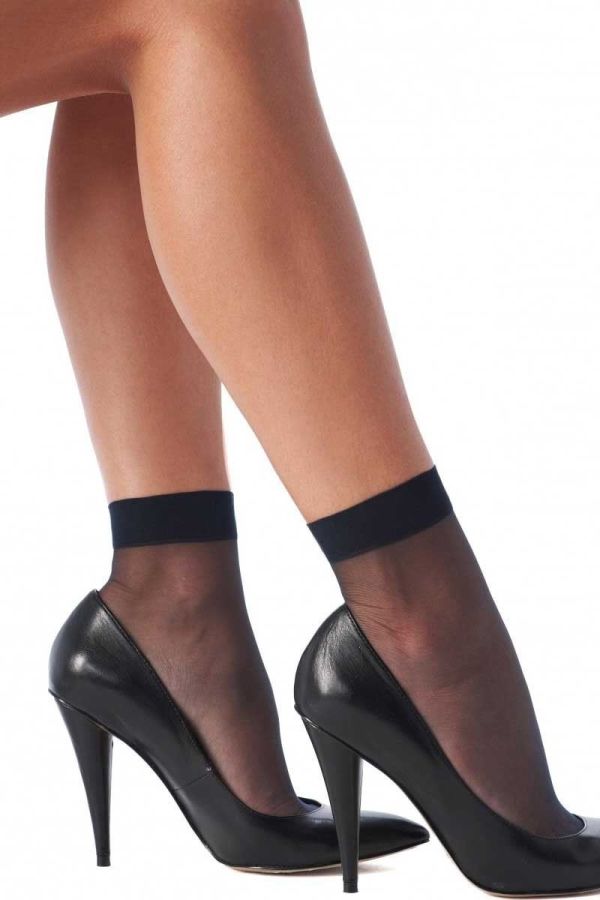 Κάλτσες Κοντές Διάφανες Μαύρες TGSO112