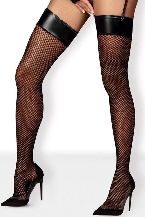 STOCKINGS SEXY HIGH OBSESSIVE SEXY NET BLACK DRED221645