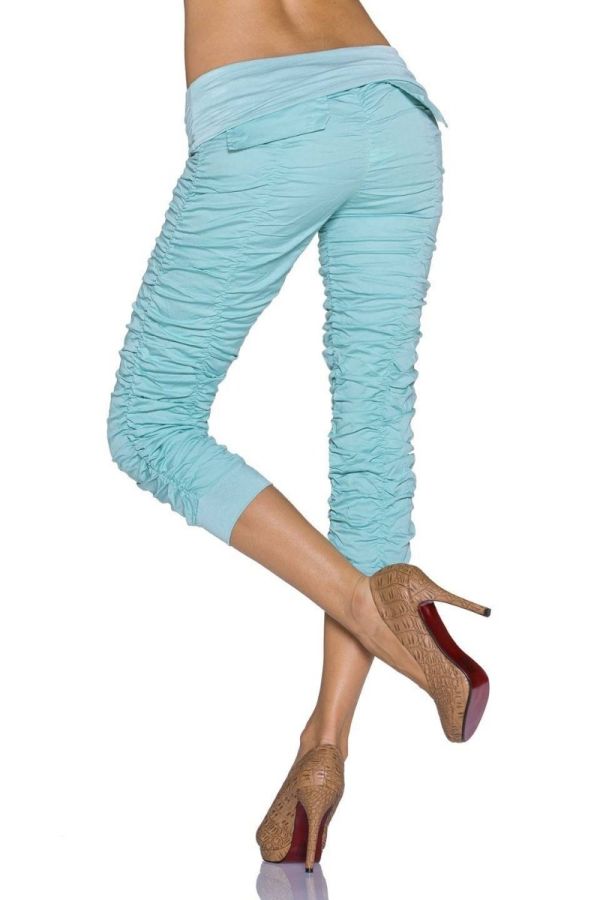 capri pants turquoise.