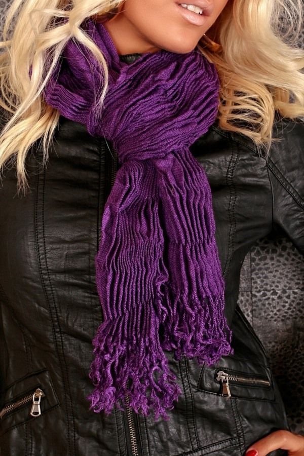 scarf purple.
