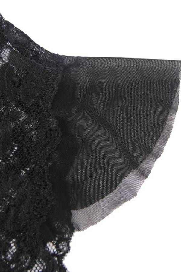 body lace decollete black.