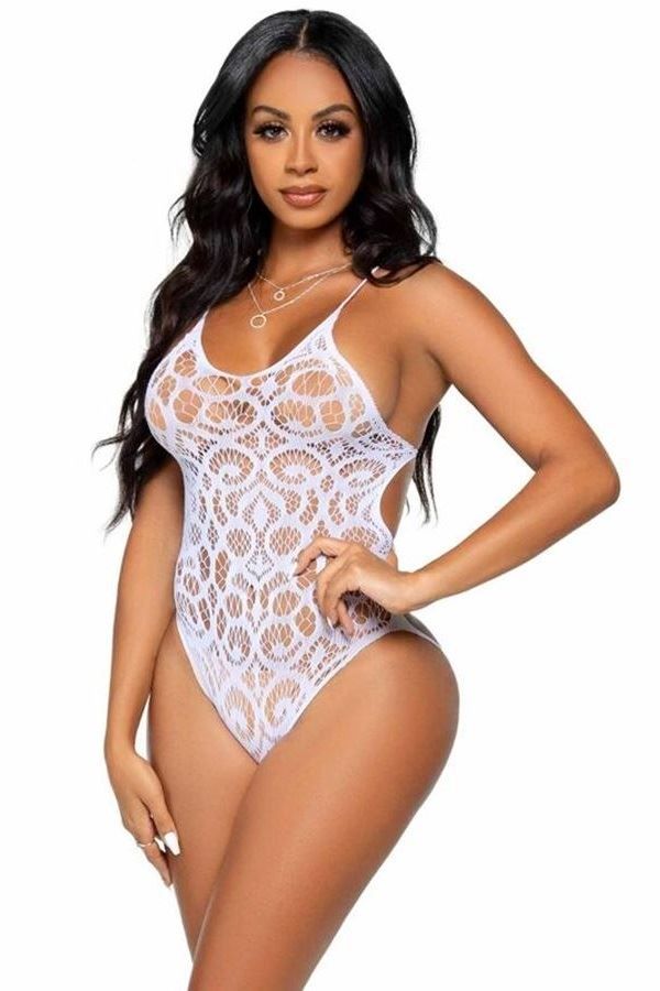 Body Sexy Straps Back Lace White DRED230542