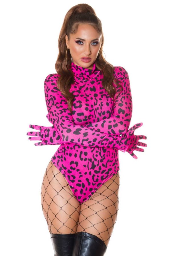 body gloves brazil leopard pink.