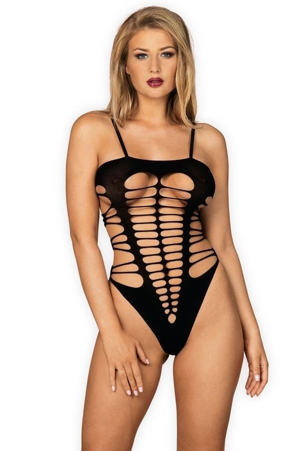 BODY LINGERIE SEXY CUTOUTS STRING BLACK DRED223196