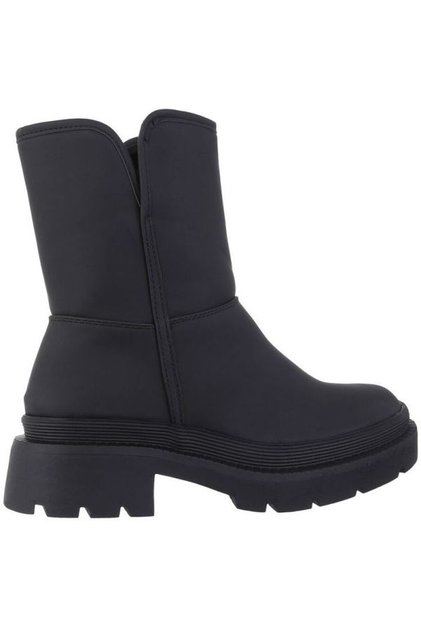 Ankle Boots Snow Fur Padding Black FSW541131 