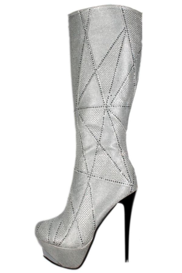BOOTS STRASS SILVER JD10300