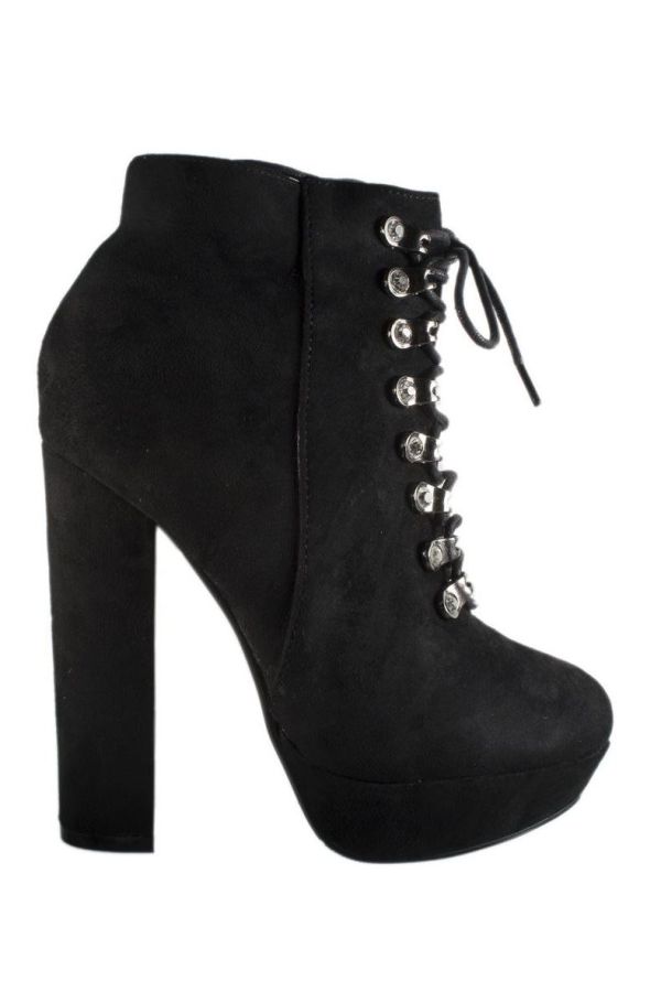 ANKLE BOOTS SUEDE BLACK LSP60920