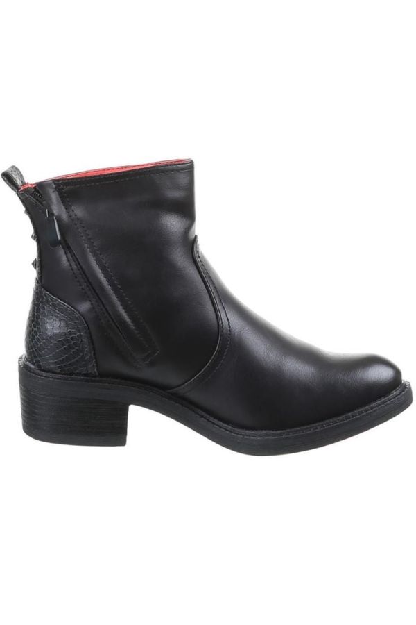 ANKLE BOOTS THICK HEEL BLACK FSW9042