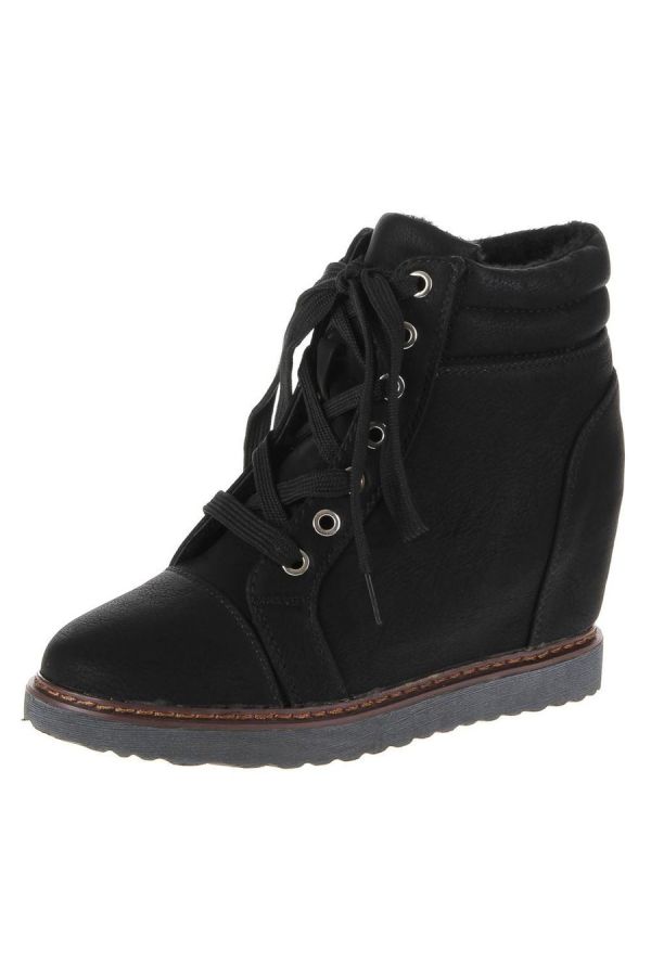 ANKLE BOOTS SPORT CORDS BLACK SW52800