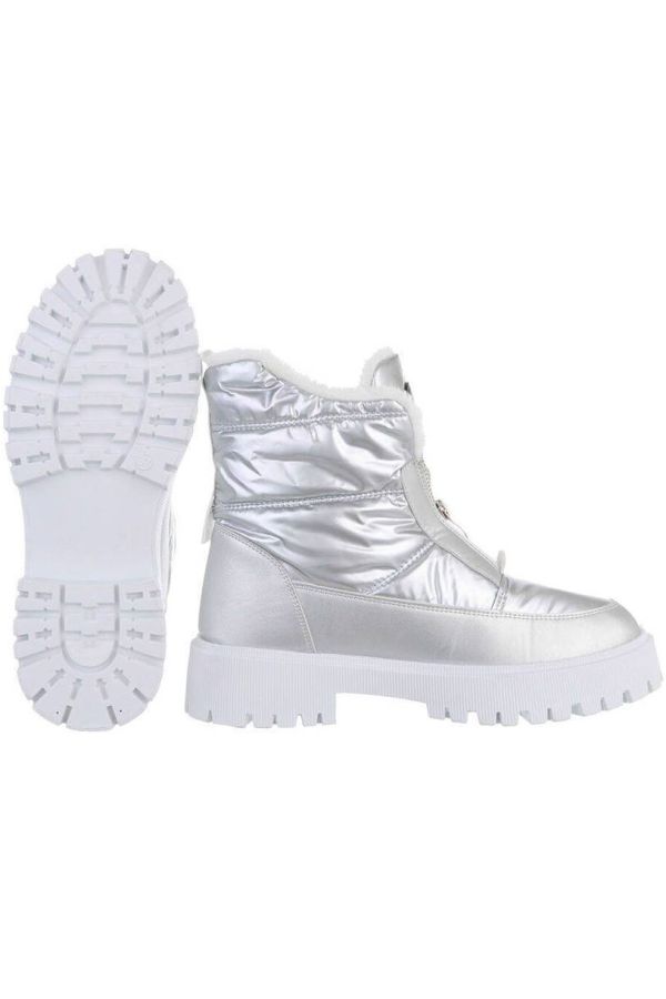 Ankle Boots Snow Fur Inner Silver FSWT23811