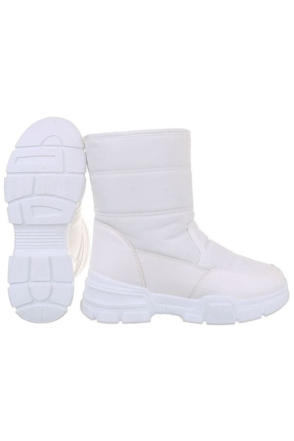 ankle boots snow fur inside white.