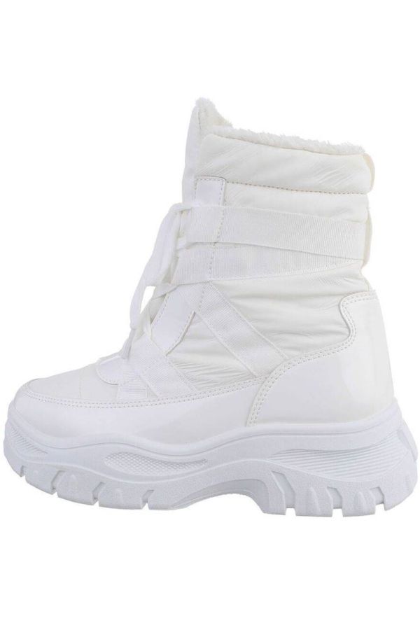 ankle boots snow fur inner white.