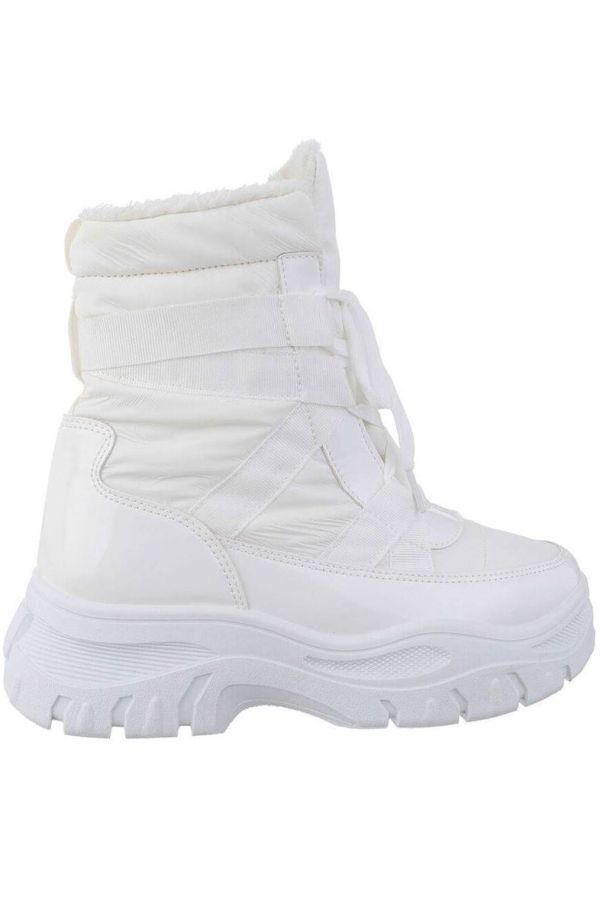 ankle boots snow fur inner white.
