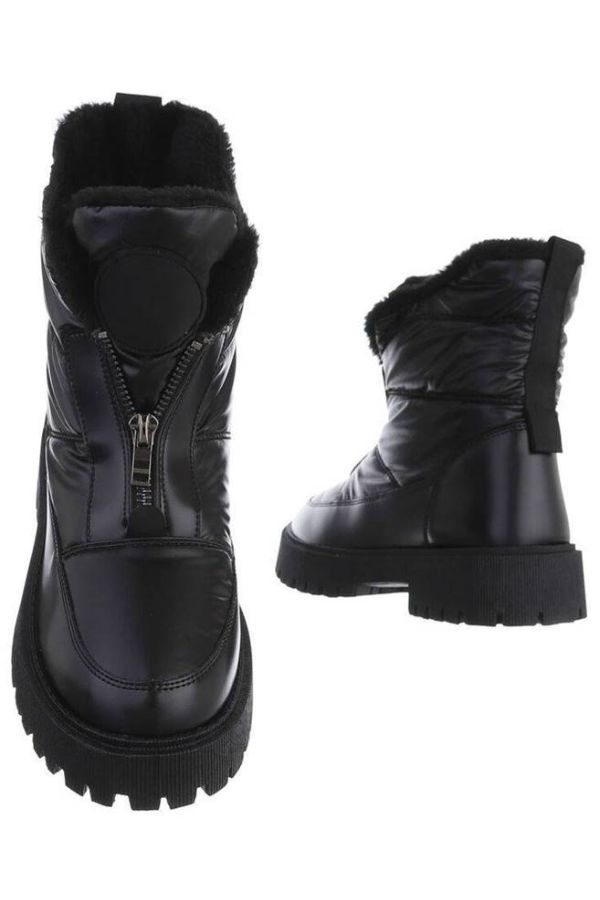 Ankle Boots Snow Fur Inner Black FSWT23811