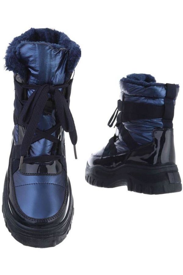 Ankle Boots Snow Fur Inner Blue FSWT24011