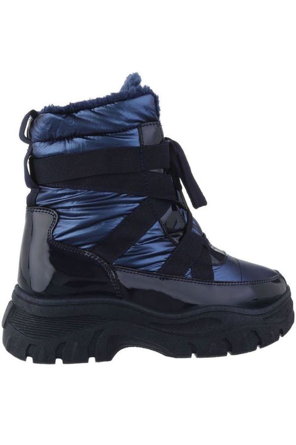 Ankle Boots Snow Fur Inner Blue FSWT24011