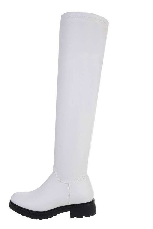 boots over knee riding white.