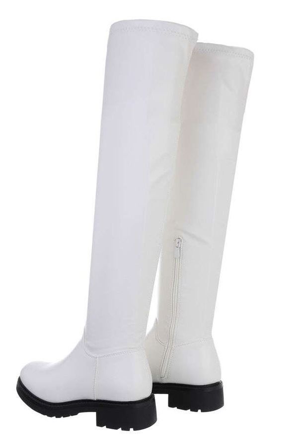 boots over knee riding white.