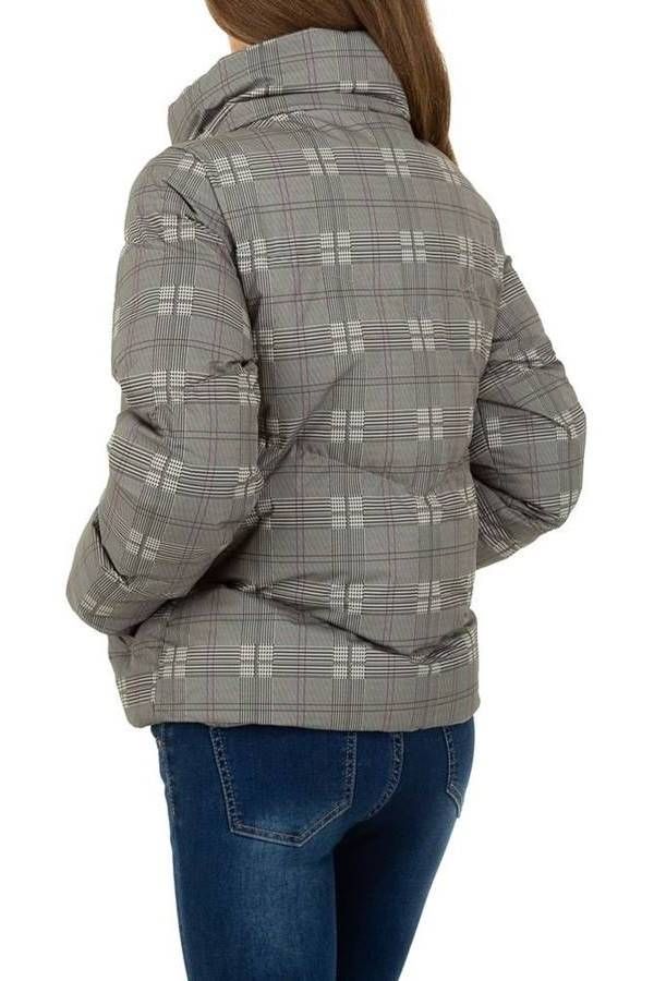 Jacket Padding Check Grey FSW92251