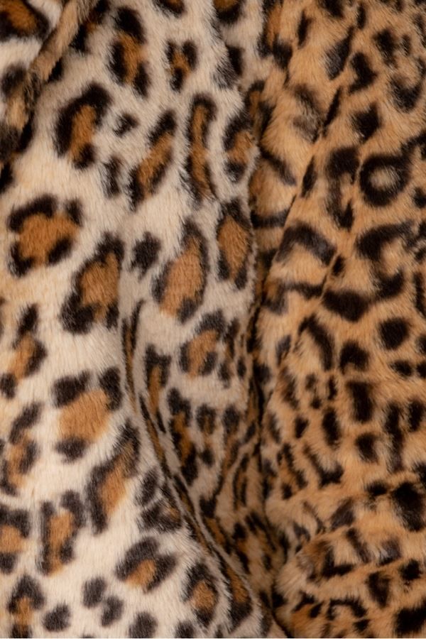 jacket bomber faux fur leopard.