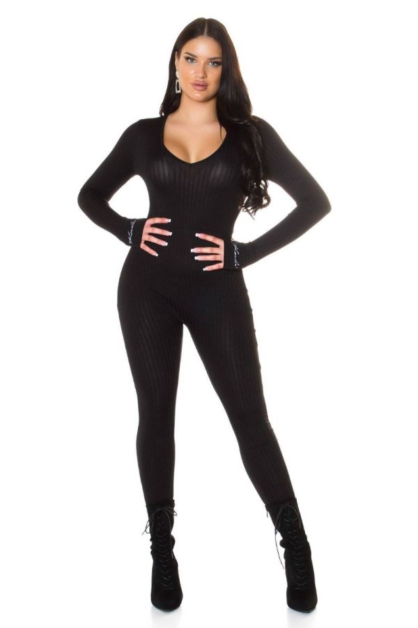 jumpsuit fashionista sexy black.