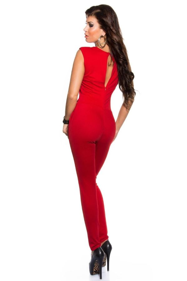 JUMPSUIT BUCKLE RED ISDK672124