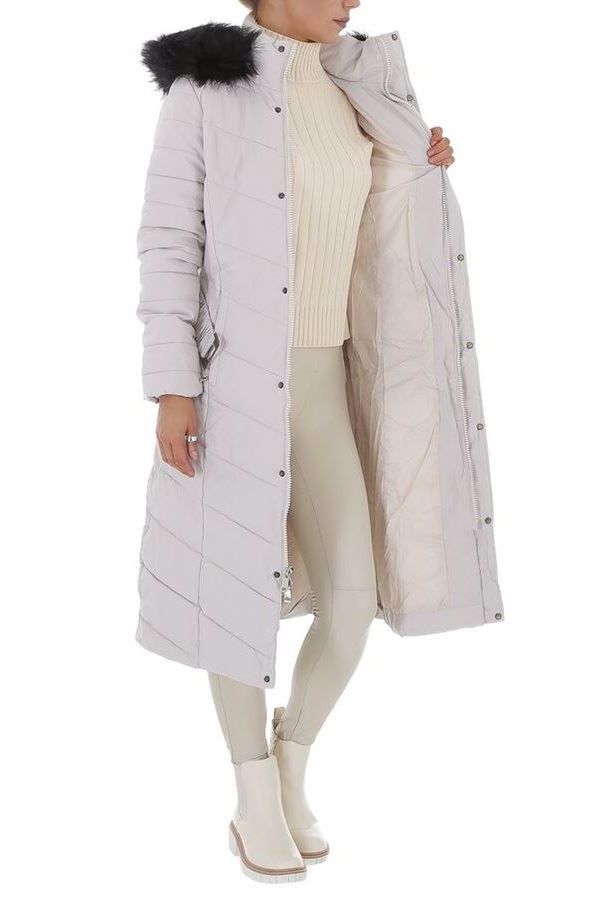 Coat Inflatable Padding Hood Fur Ice FSW111102