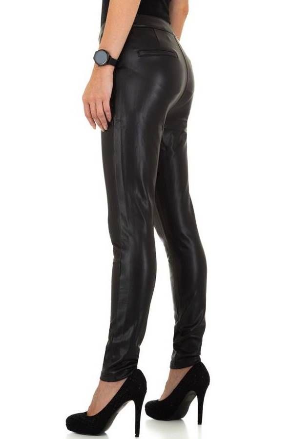 Trouser Leatherette Fashion Black FSW190532
