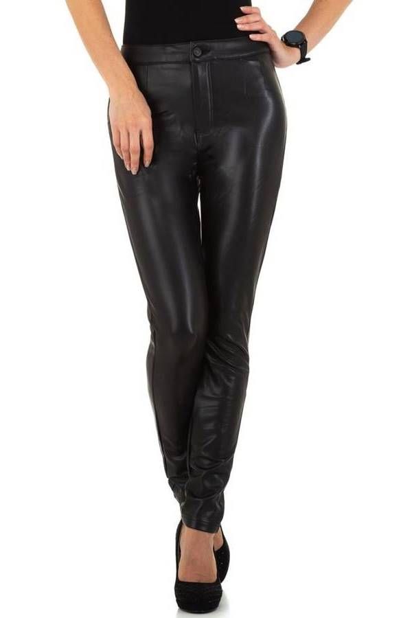 Trouser Leatherette Fashion Black FSW190532