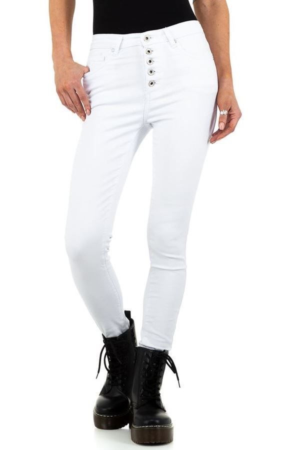 τζιν παντελόνι εφαρμοστό άσπρο.