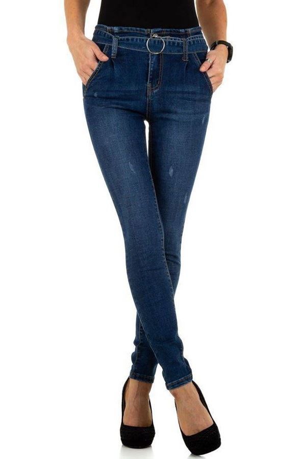 Jean Pants Skinny Side Pockets Blue FSWZ6511