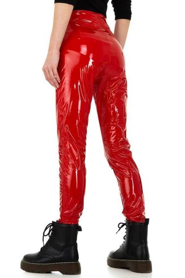 trouser sexy vinyl red.