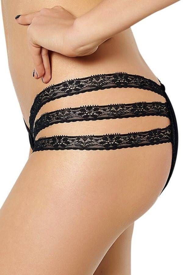 Panties Sexy Cutouts Transparency Black DRED223432