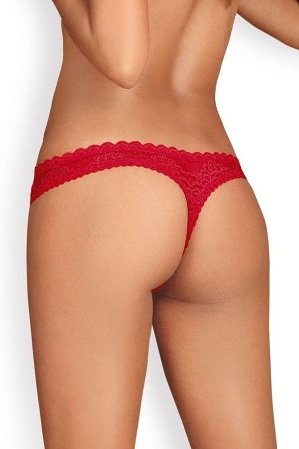 STRING LINGERIE JEWEL LACE RED DRED221486